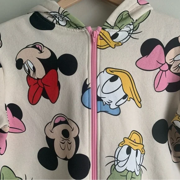 H&M Disney Kids Mickey Mouse & Friends Minnie Girls Hoodie Sz 8-10 - Picture 2 of 8